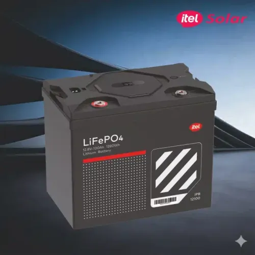 itel 1280Wh 12V Lithium Battery (LiFePO₄) – Smart Solar Storage Solution IPB-12100 IP21 — iTel LiFePO₄ Lithium Battery for sale in Nigeria | Kinbu Power